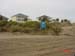 Beach and dunes at Galveston County litter barrel 63