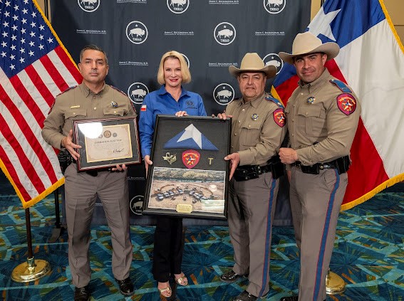 Regional Director for the S. TX Region of DPS Victor Escalon and Texas Land Commissioner Dawn Buckingham