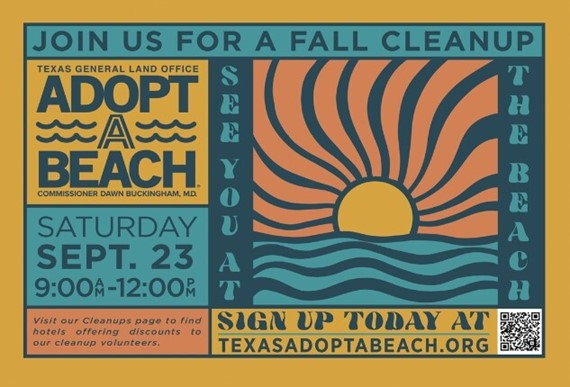 Logo for Fall Clean Up Drive Adopt-A-Beach 2023