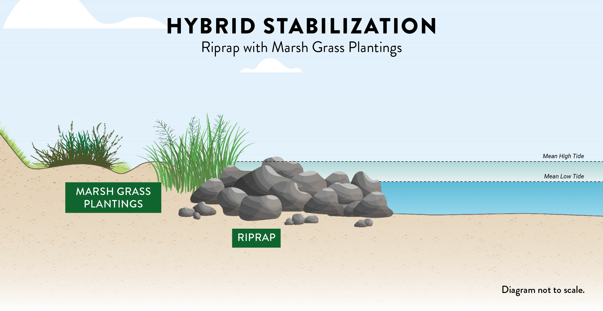 hybrid stabilization with riprap diagram