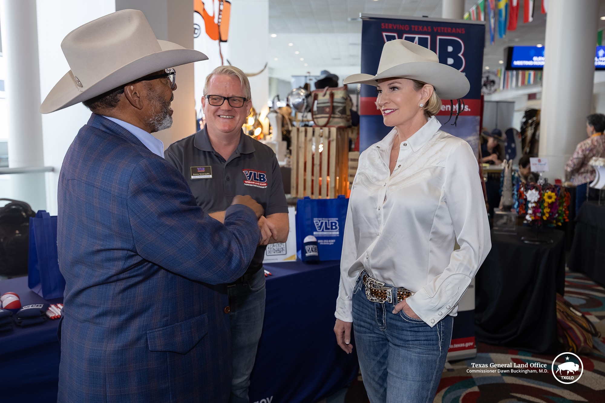 Commissioner Buckingham connected with Veterans at the 2026 Houston Rodeo