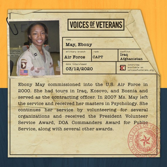 Voices of Veterans: Captain Ebony May Shares Her Story of Service in the United States Air Force