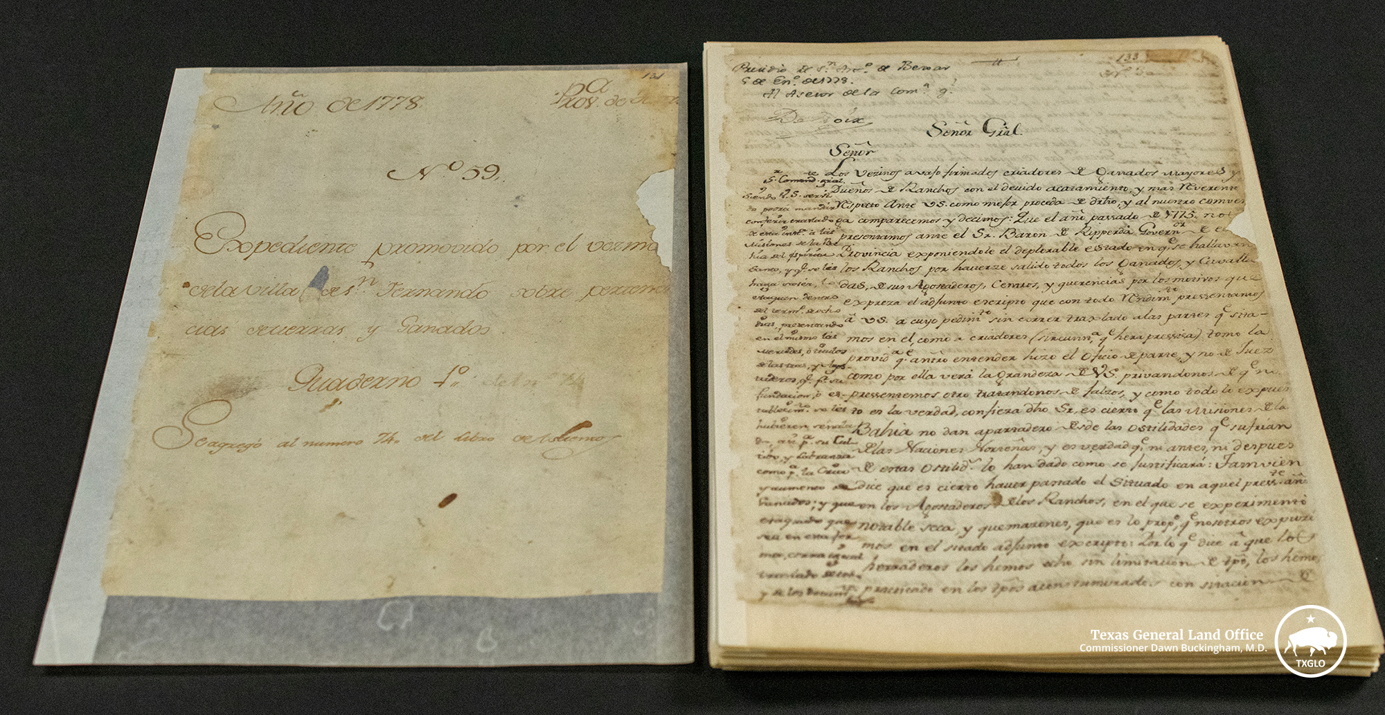 Expediente No. 59, a historic proceeding regarding ownership of lands and cattle in San Fernando de Béxar