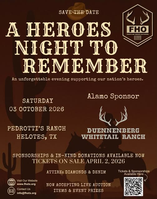 2026 FHO Banquet: A Heroes Night to Remember - Flyer