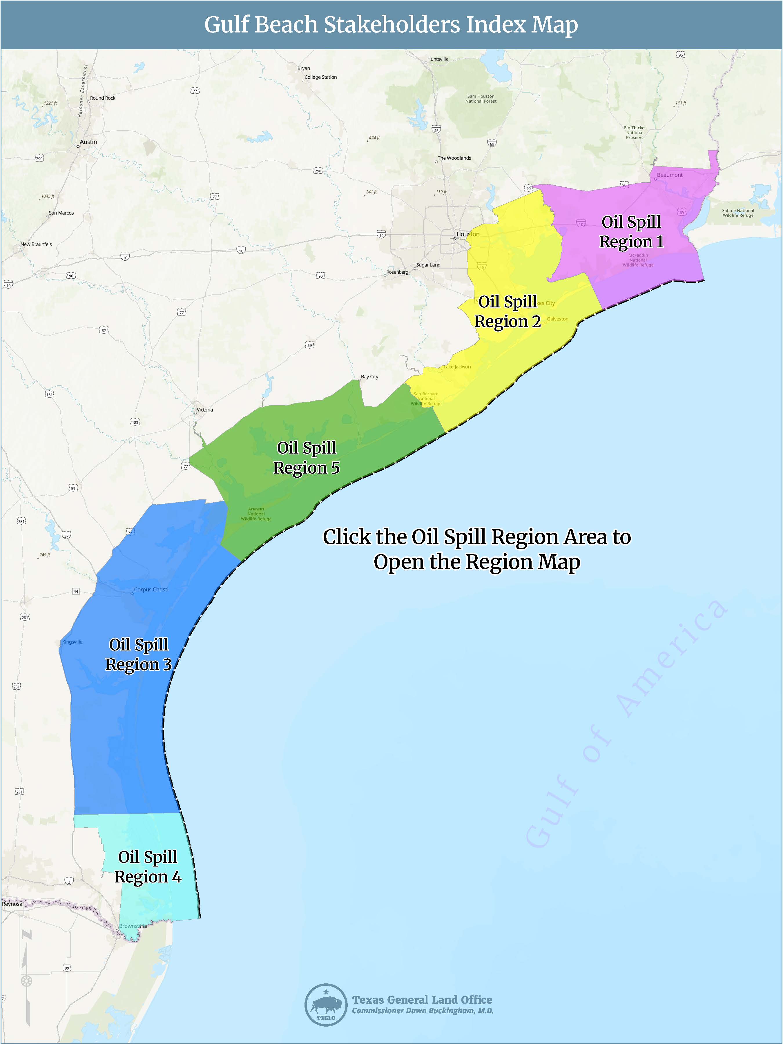 Gulf Beach Stakeholder Map Index