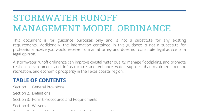 Stormwater Ordinance