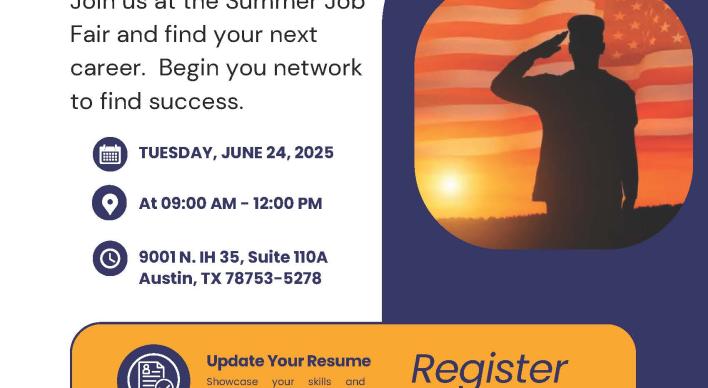 Honoring Veterans Summer Job Fair Employer Registration