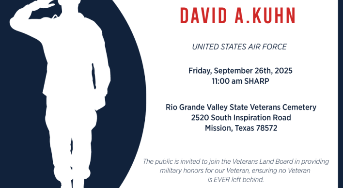 Unaccompanied Veteran Burial for U.S. Air Force Veteran David A. Kuhn