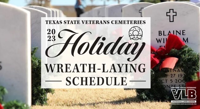 holiday wreath laying schedule