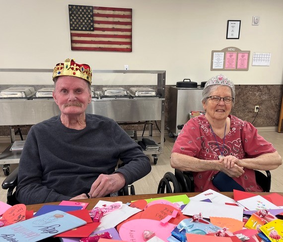 Texas State Veterans Home residents receive Valentines for Vets cards