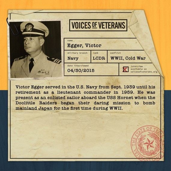 U.S. Navy Veteran Victor Egger, Voices of Veterans